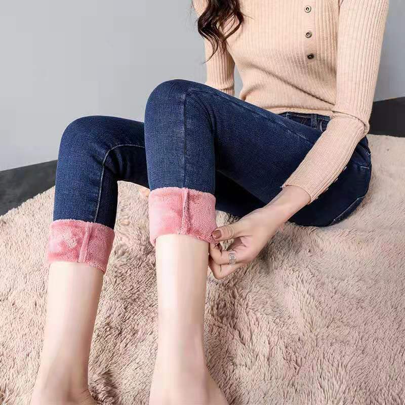 Women Thermal Jeans Winter Snow