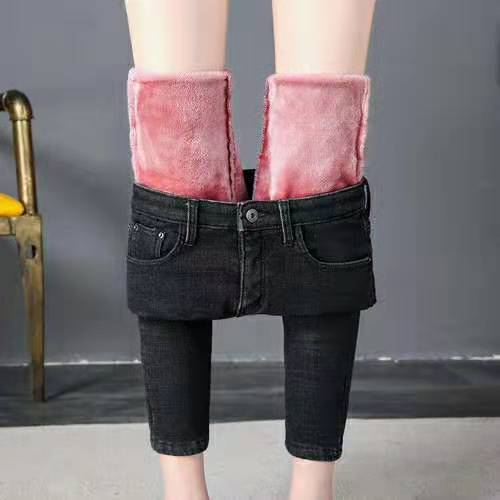 Women Thermal Jeans Winter Snow