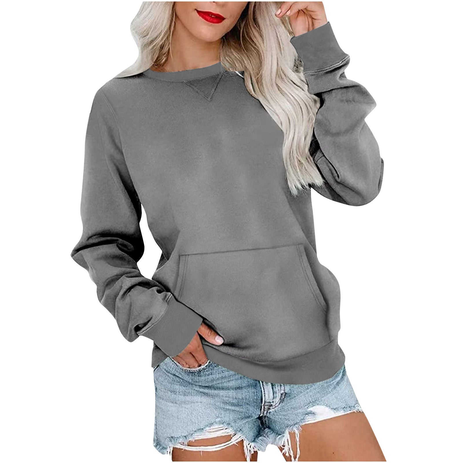 Pullover Sweatshirt With Pocket