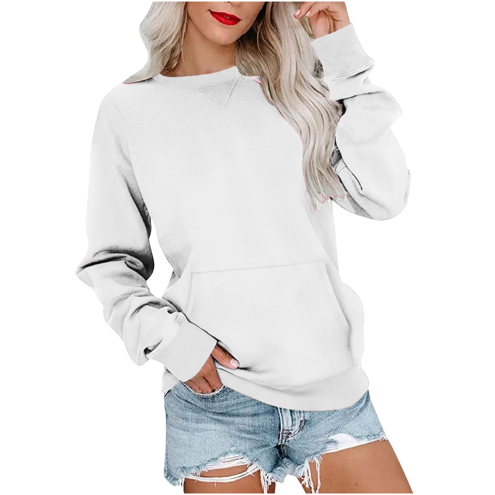 Pullover Sweatshirt With Pocket